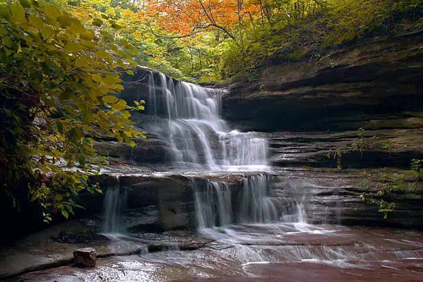 Matthiessen State Park waterfall